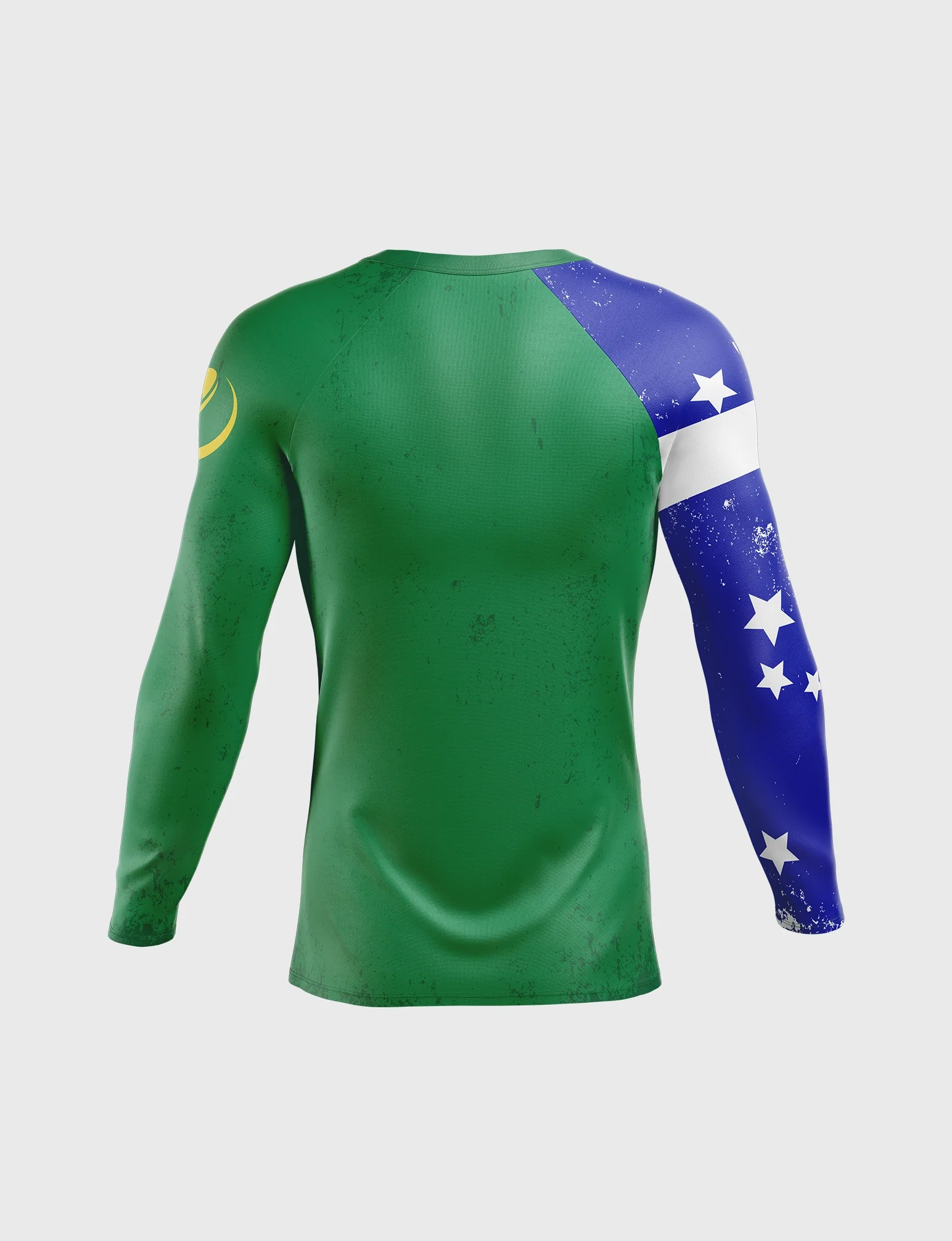 BRAZIL FLAG LS COMPRESSION FIT RASHGUARD - Image 2