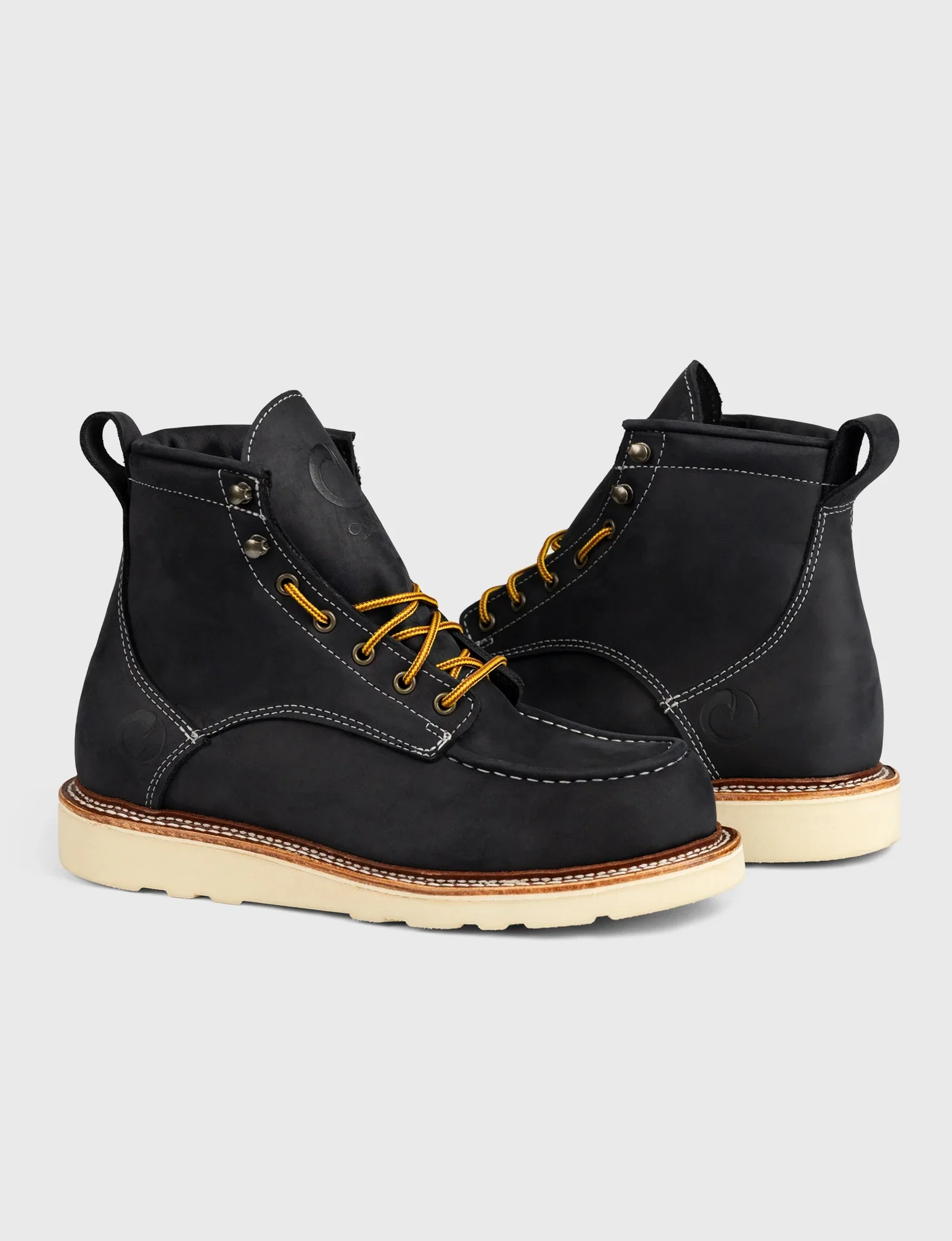 MAINE MOC TOE BOOT - NATURAL WEDGE SOLE - GRADED QUALITY - Image 6