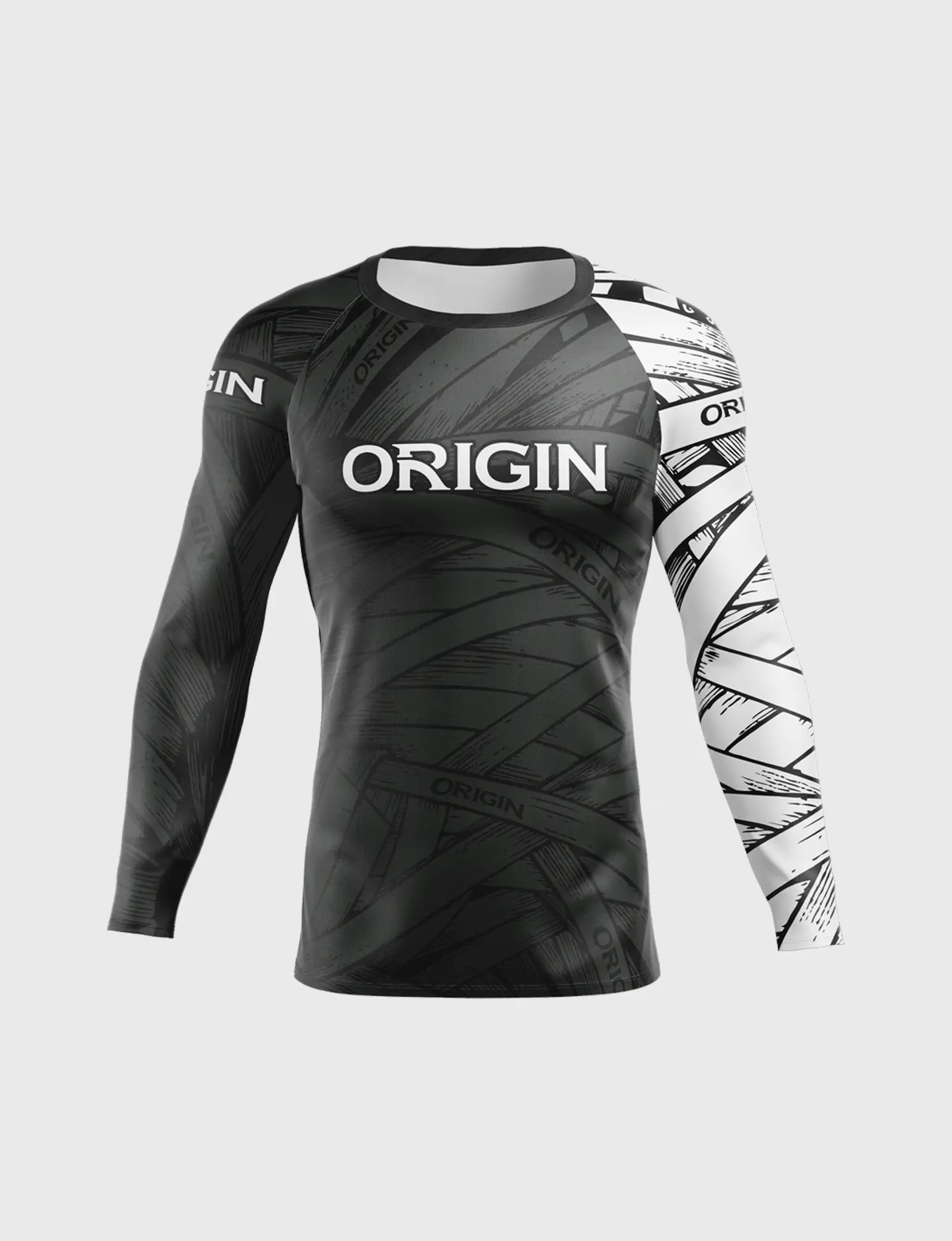 ODYSSEY RANKED LS COMPRESSION FIT RASHGUARD XS/S - Image 3
