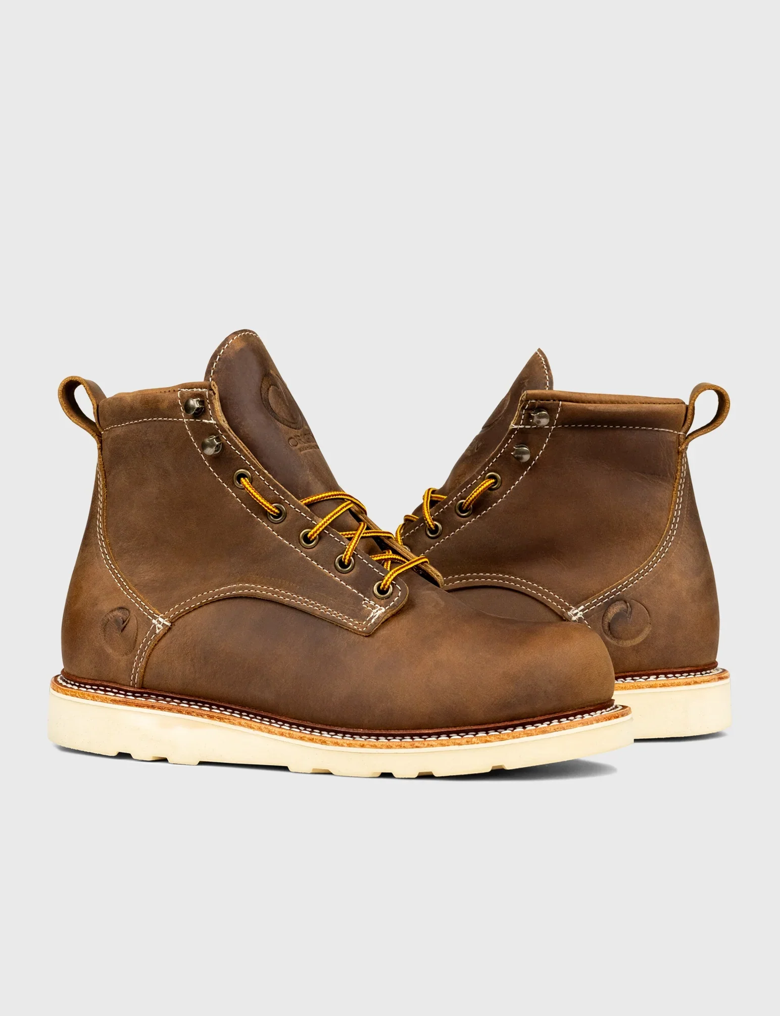 THE WILTON 6" GOODYEAR WELTED BOOT - NATURAL WEDGE SOLE - GRADED QUALITY - Image 3