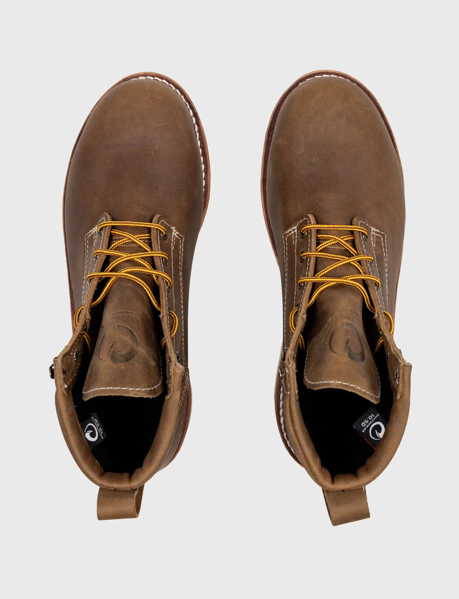 THE WILTON 6" STEEL TOE WORK BOOT - NATURAL WEDGE SOLE - GRADED QUALITY - Image 6